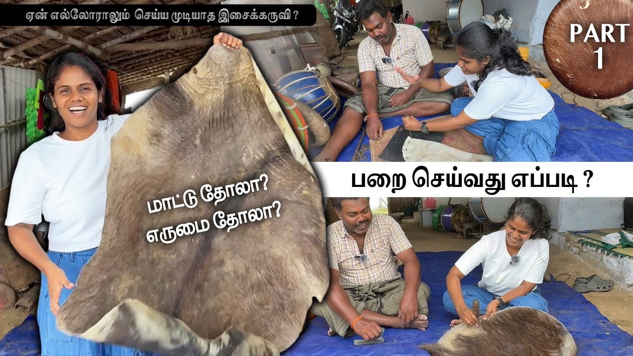 How Parai is made?🥁பறை செய்வது எப்படி? Learn with Chandrika Parai | Step by step process | Part 1