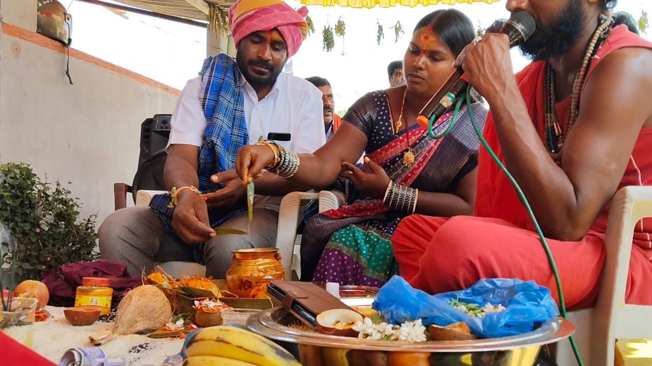 కంతి వారి ఇంట్లో ఎల్లమ్మ తల్లి మరియు మల్లన్న స్వామి కల్యాణం.....Bandi Siddulu Oggu pujari tangtoor