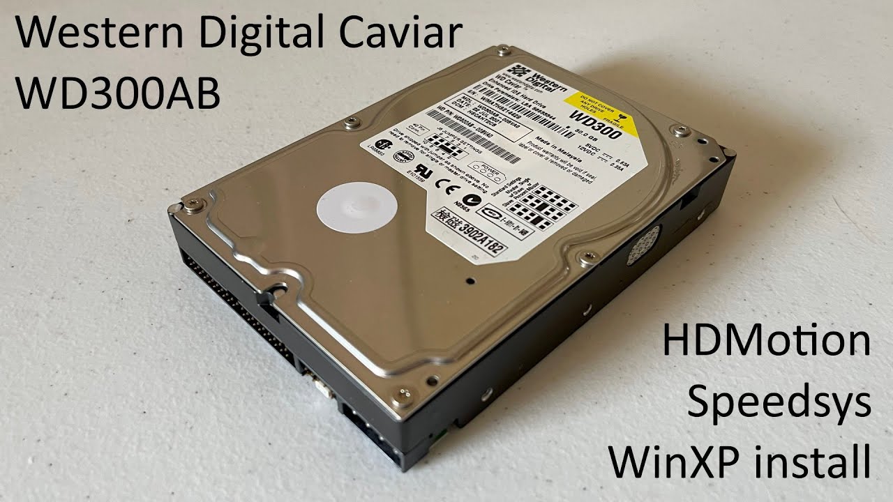 Western Digital Caviar WD300AB Hard drive sounds