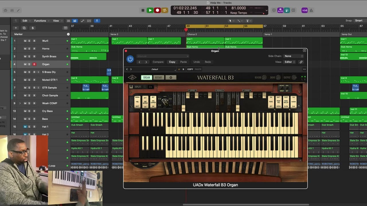 Adding Some Organ to a Track