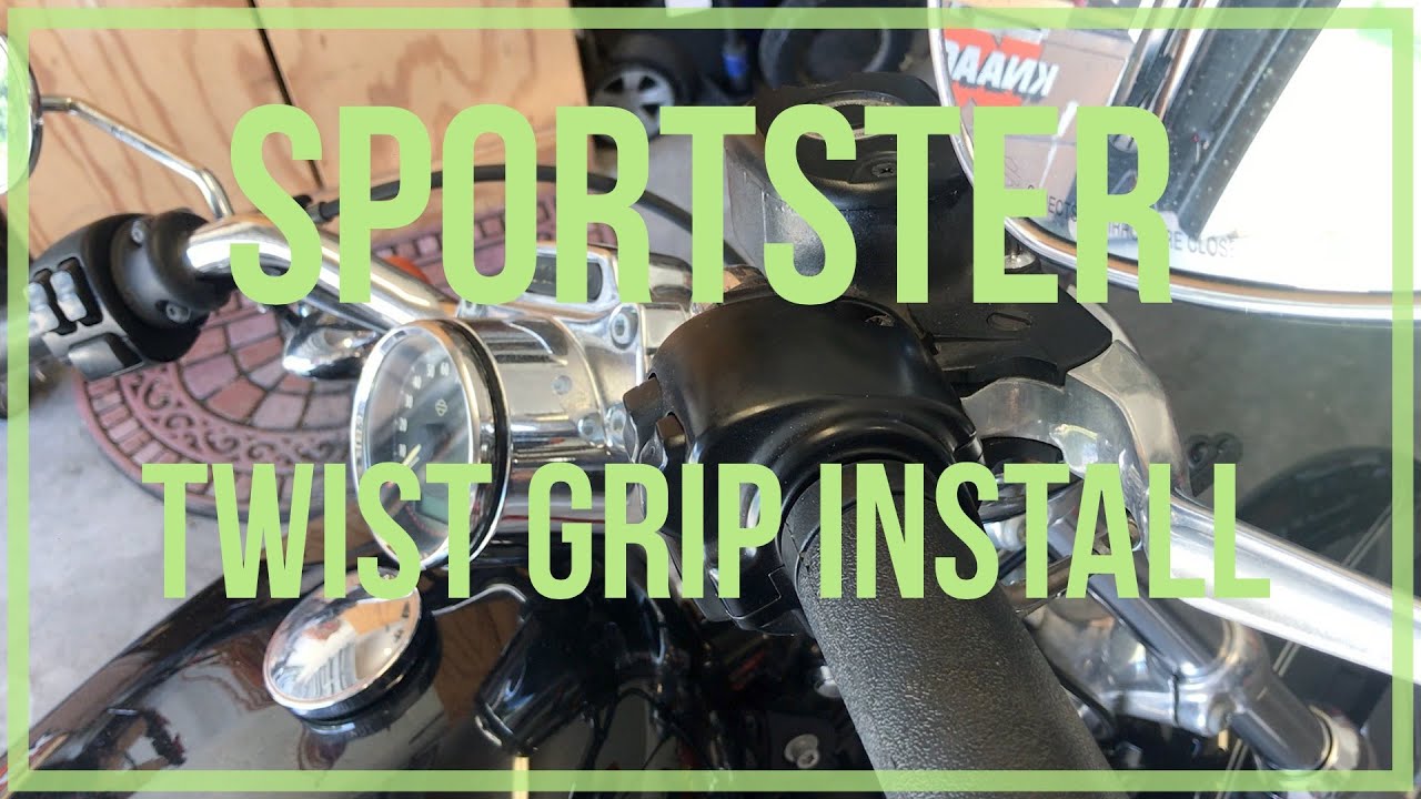 How to Replace Grips on a Harley-Davidson Sportster.
