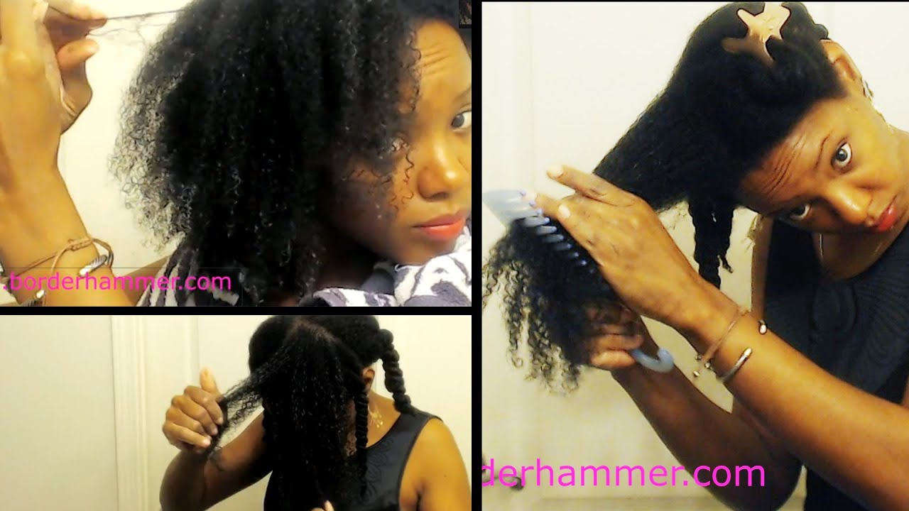 How To Detangle Fine 4A Hair After a Wash & Go | BorderHammer