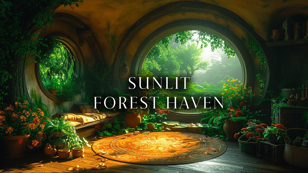 Exotic Plants Magical: Sunlit Forest Haven | Magical Fantasy Music & Ambience | Relaxing, Study