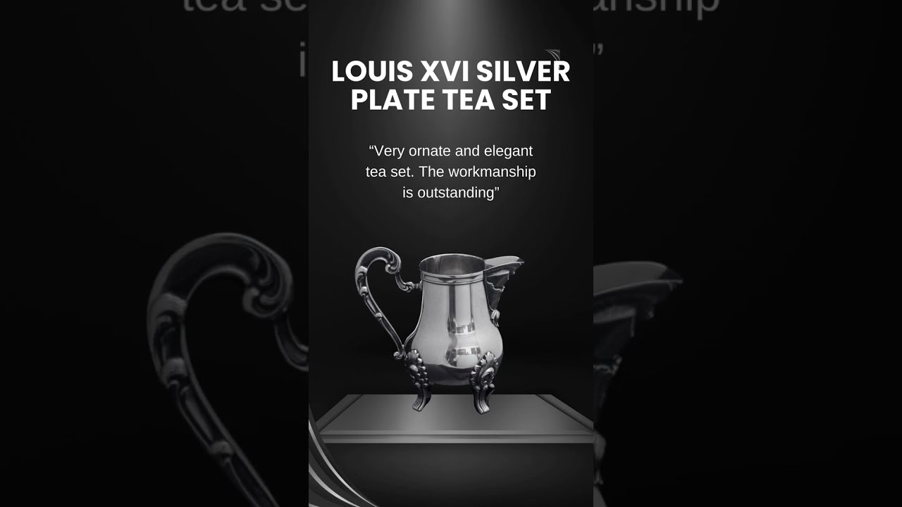 D.R. - French 5pc. Louis XVI Silver Plate Tea Set - Museum Quality !