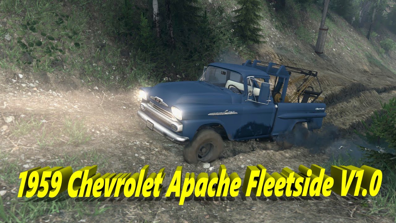 SpinTires обзор мода ( 1959 Chevrolet Apache Fleetside V1.0 )
