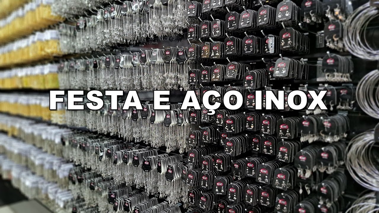 FOLHEADOS FESTA E AÇO INOX NOVIDADE NA 25 DE MARÇO