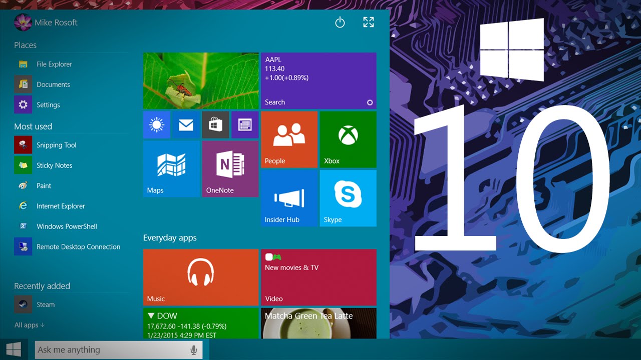 Windows 10 Demo (Technical Preview, Build 9926)