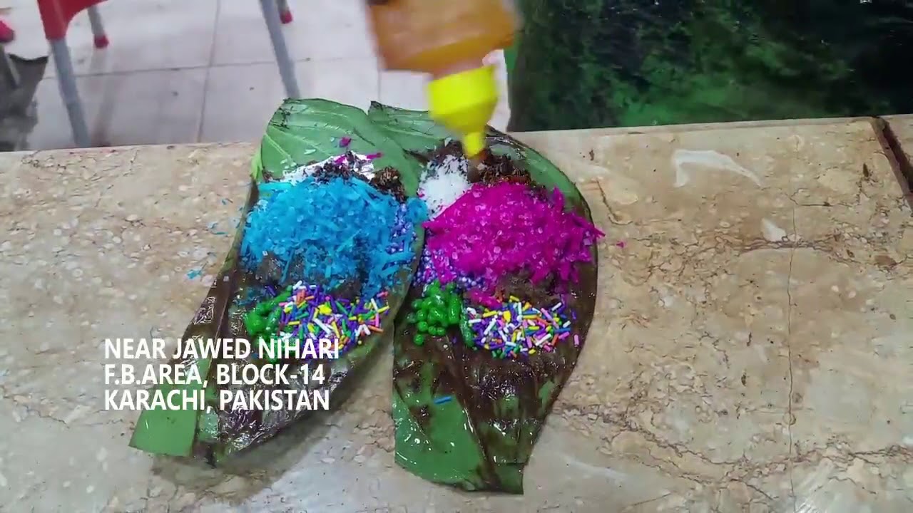Making of Flavored Paan in Karachi