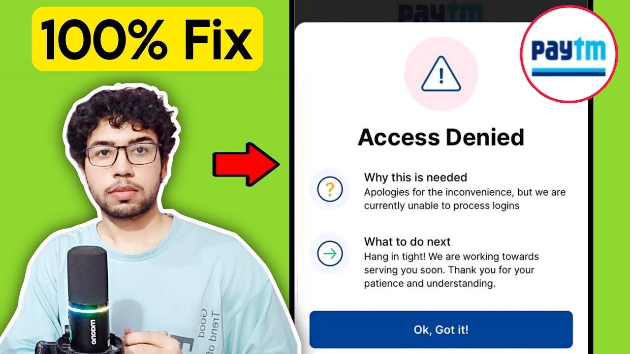 access denied paytm problem | access denied paytm problem | how to fix access denied paytm problem