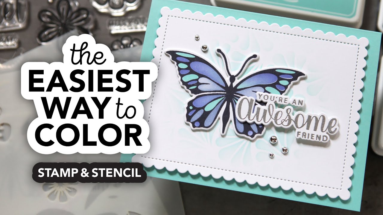 Cool stamps, dies and coloring stencils from Gina K. Designs!