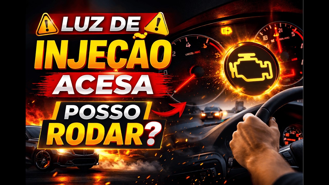 Luz da Injeção Acesa: Dá pra Rodar ou é Perigo?