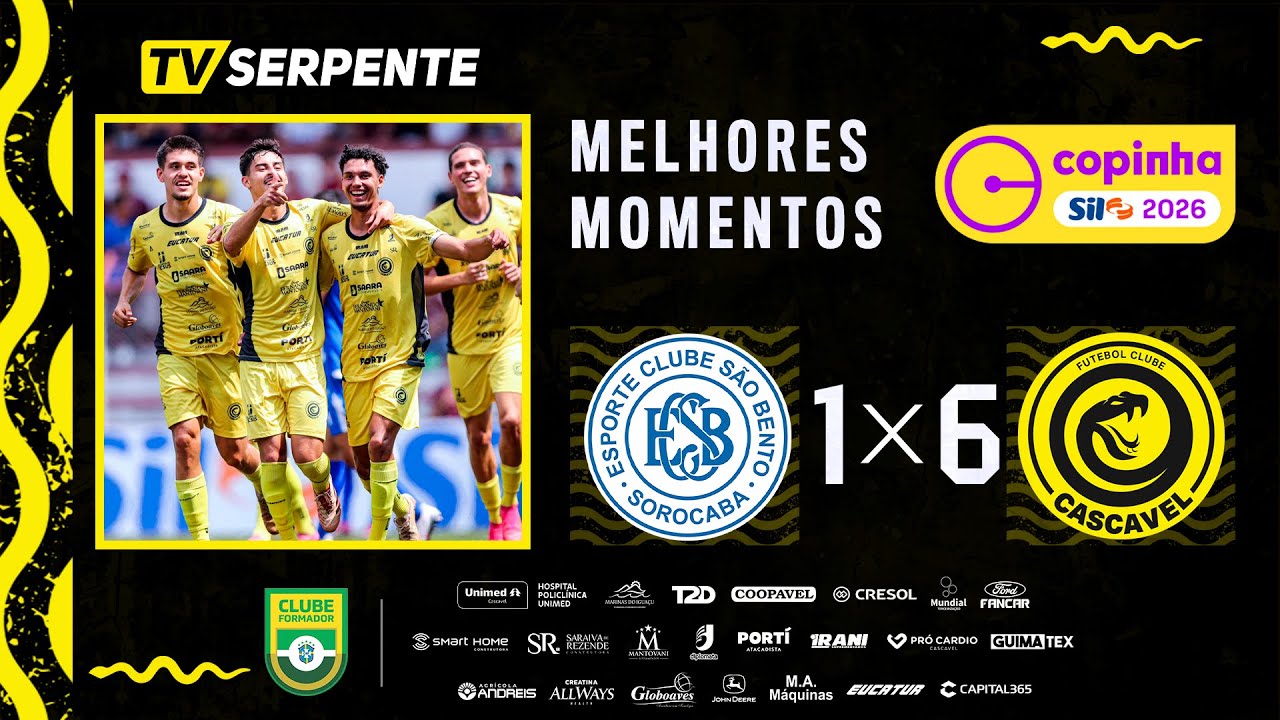 COPINHA SIL 2026 | MELHORES MOMENTOS S&Atilde;O BENTO 1 X 6 CASCAVEL | RODADA 3.