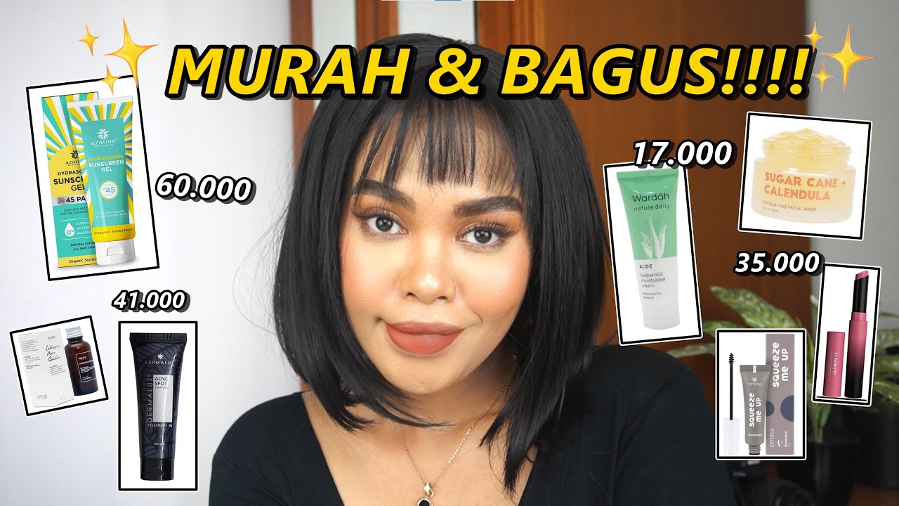 SKINCARE & MAKEUP DIBAWAH 100k yg worth it!! lol beneran rekomen sih. Sunscreen, Pelembab, Masker.