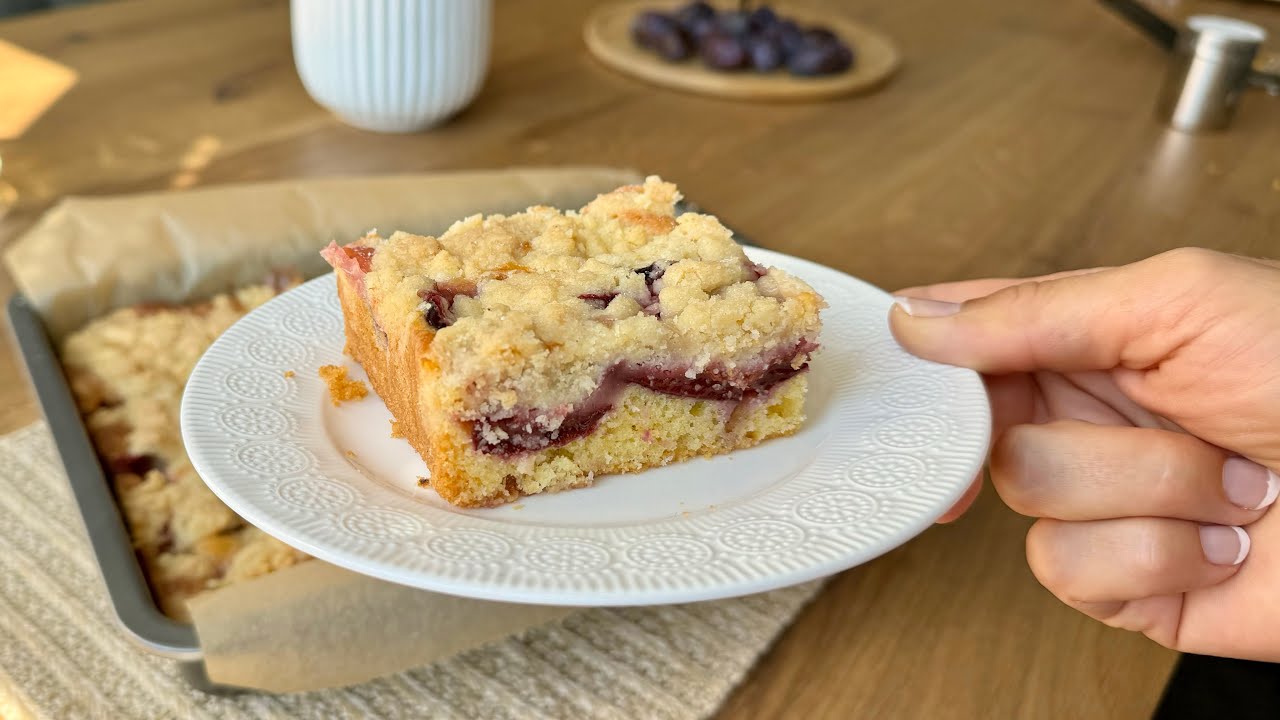 Einfacher Zwetschgenkuchen, mega Geschmack 😋