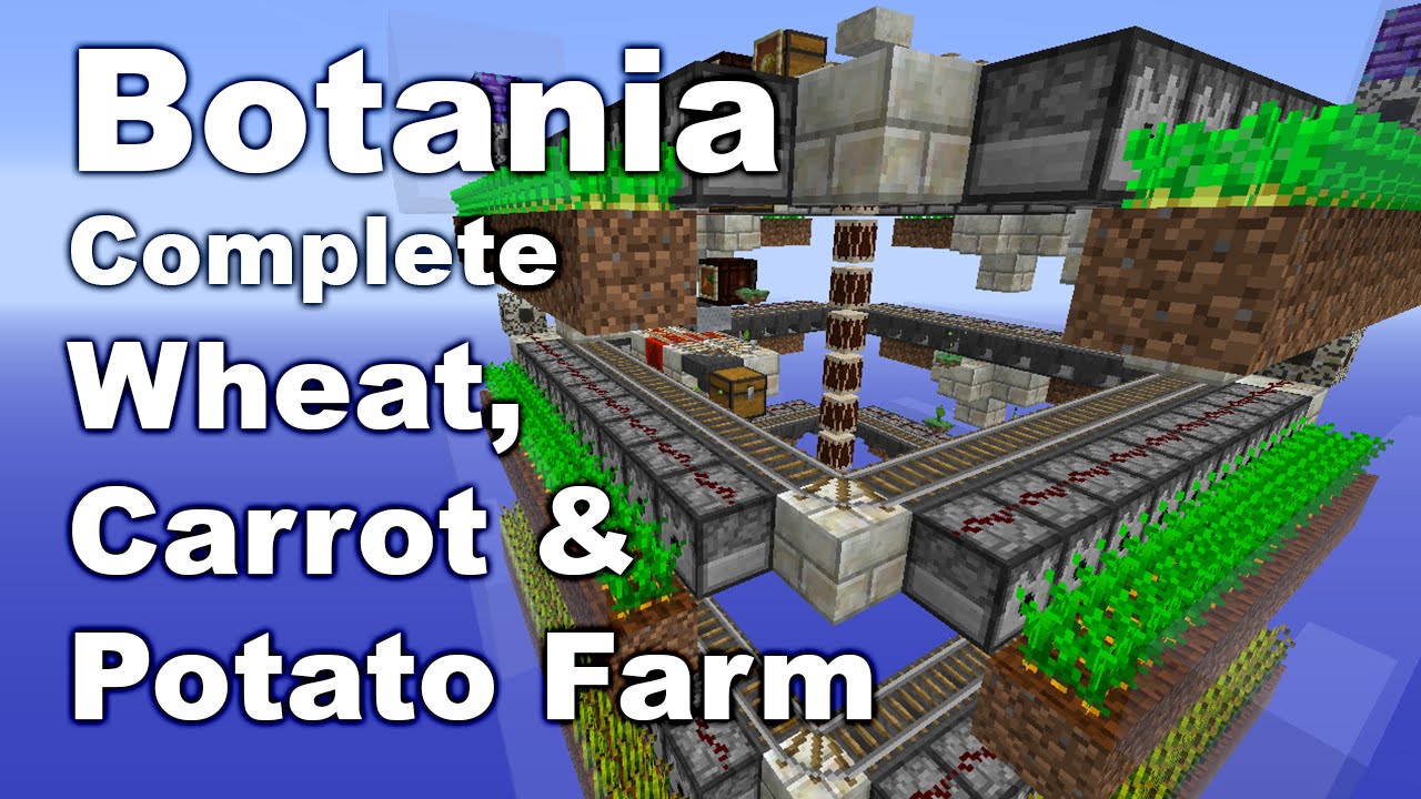Botania | Wheat, Carrot & Potato farm | Tutorial