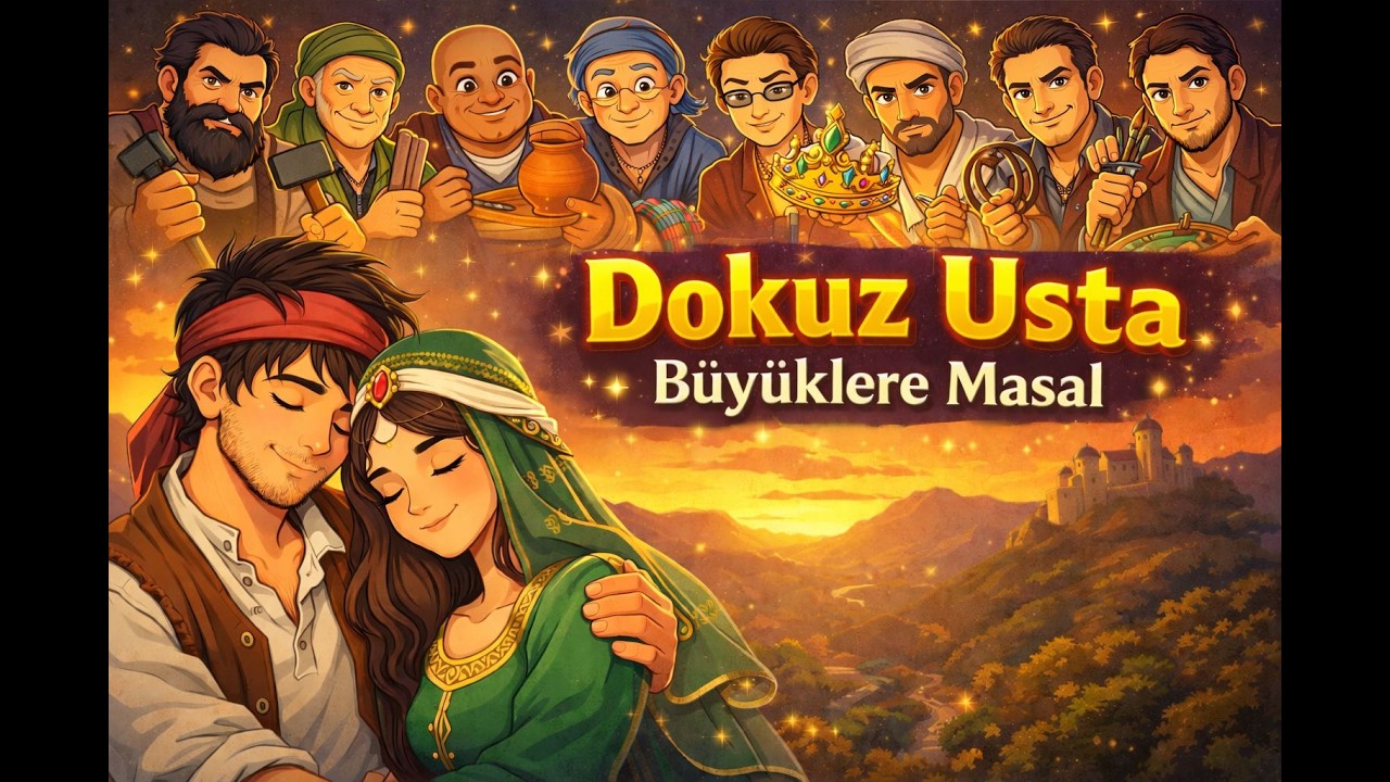Dokuz Usta | Yetişkin Masalları | Hikaye Sesli Kitap Tadında | Uyku Masalı | Masal Dinle | Masallar