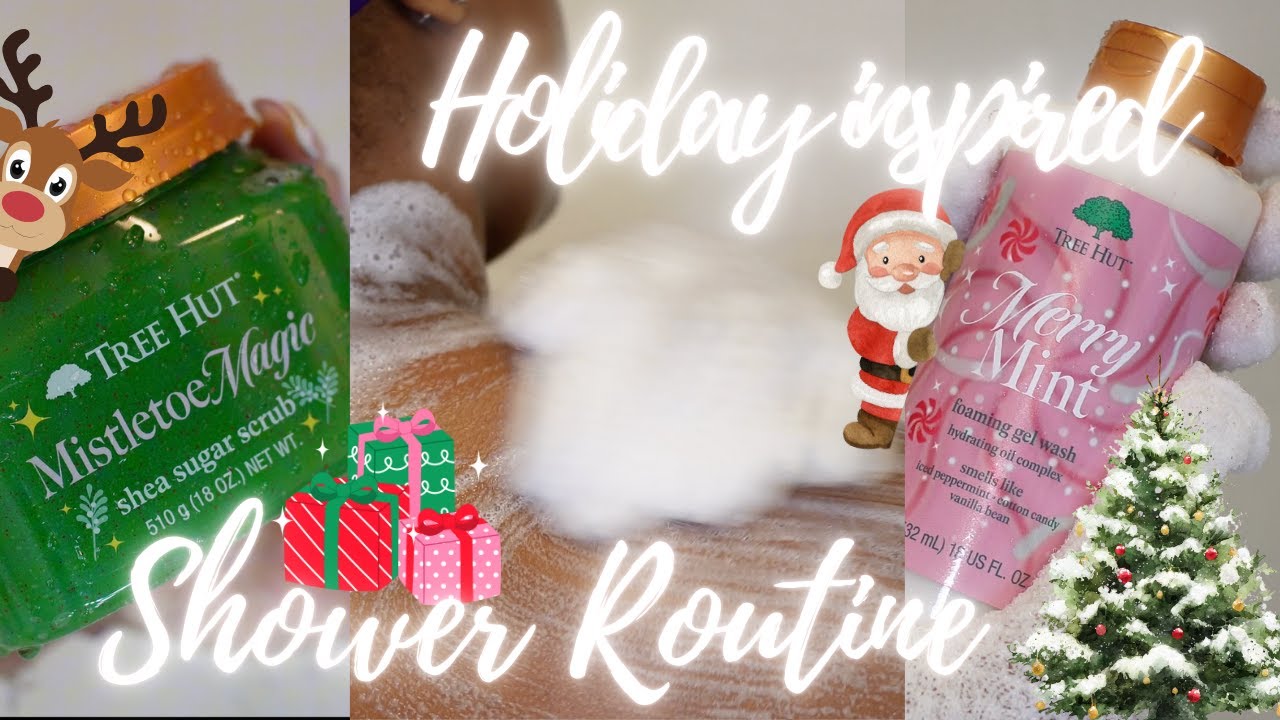 Holiday Shower Routine That Makes You Smell Like Christmas 🎄🛁 ✨ Vanilla Peppermint Edition