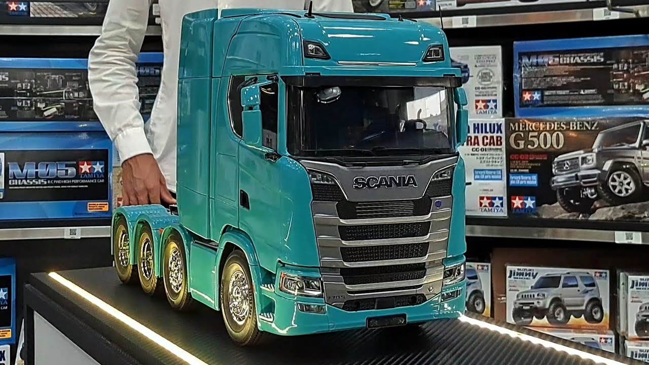 COMO FUNCIONA UM CAMINHAO TAMIYA 1/14 ? SCANIA 770S 8X4