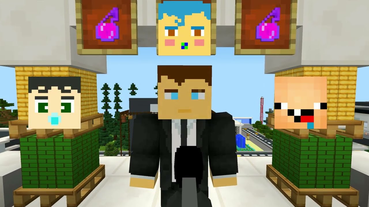 فلم ماين كرافت : حمود حبيبي حمود يطارد زعرور و كركور سقط في فخ حمود حبيبي 🔥😂