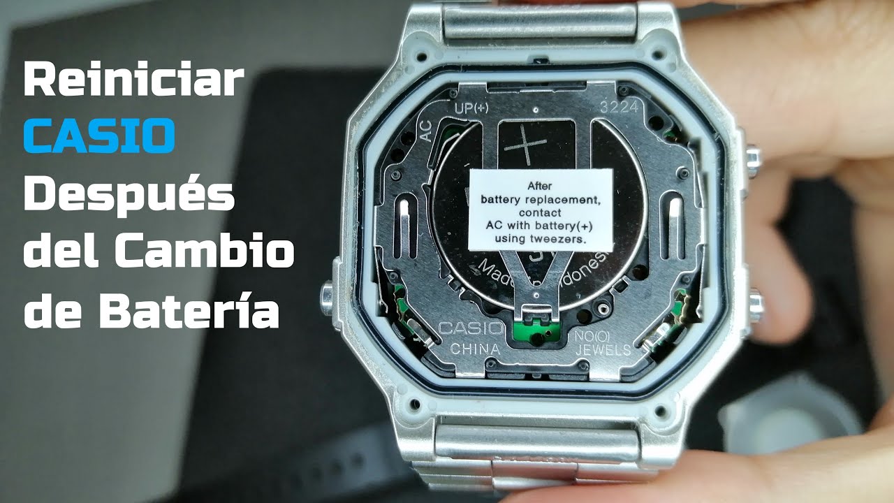 Cómo RESETEAR un Reloj CASIO Digital, NO Olvides Hacer Esto Después del Cambio de Pila.