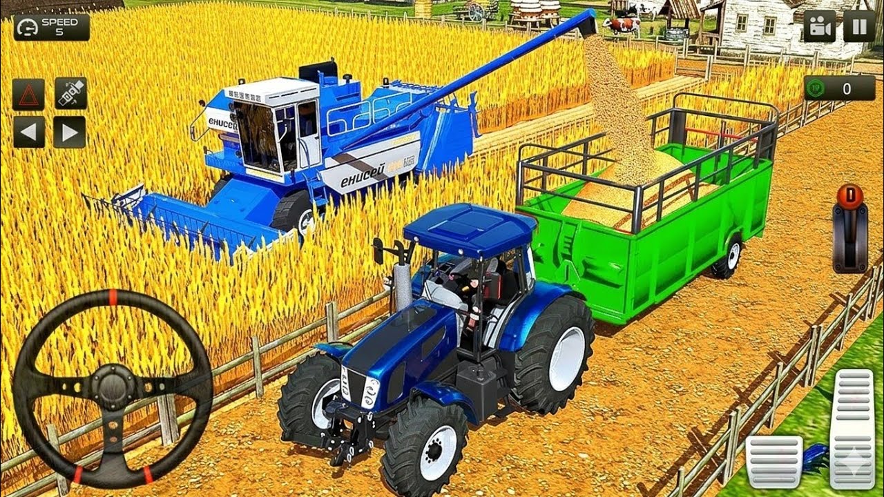 Modern Tractor Farming Driving Simulator 3D - New Tractor Games - Android Gameplay