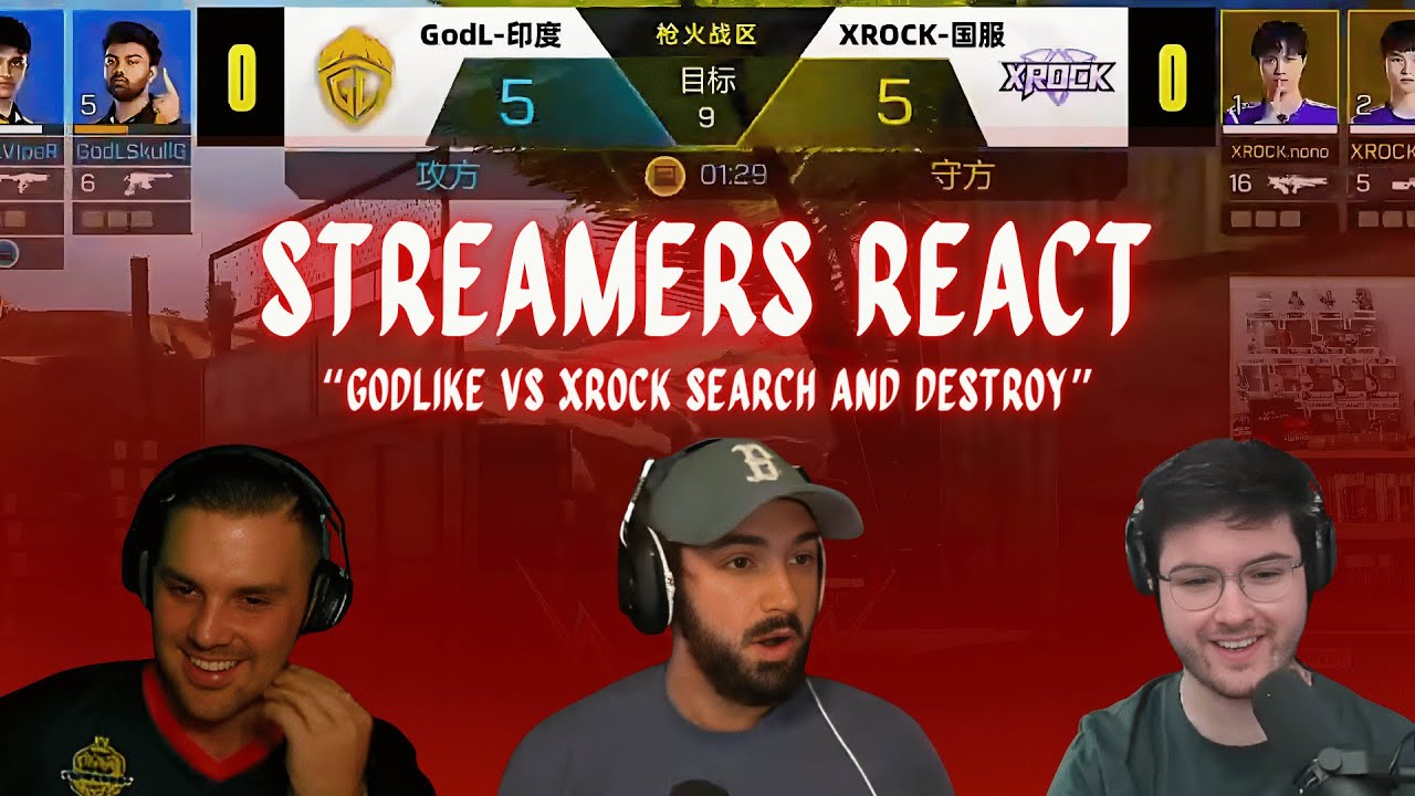 Реакция стримеров на противостояние GODLIKE и XROCK S&D | CODM MAJOR 2025 в Китае