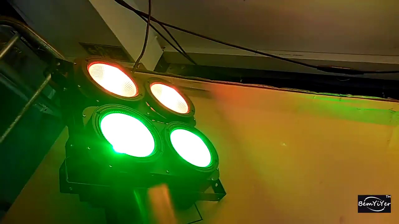 color 4x100w led COB blinder light QUAD-RGBW