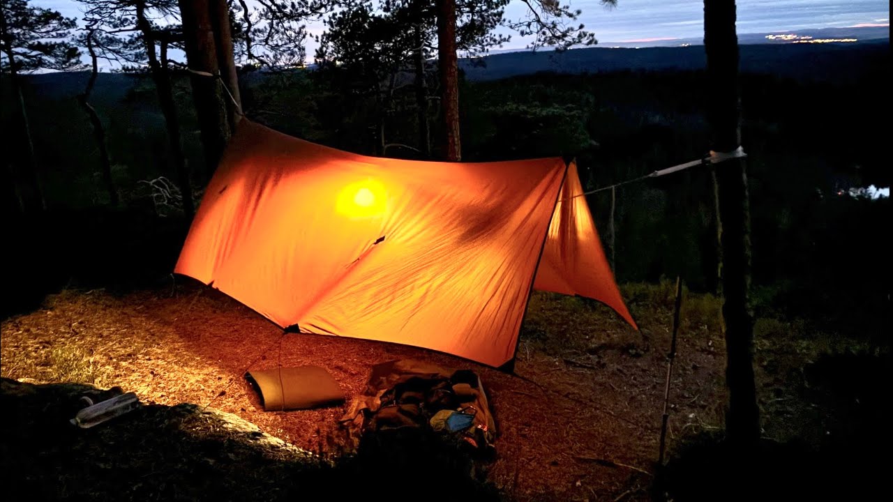 Hammock Camping In Snow And Strong Wind