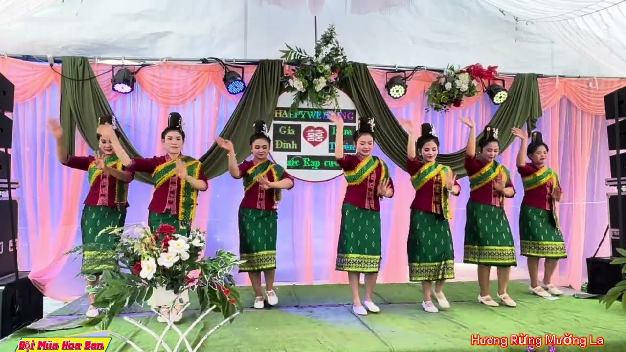 Nhóm múa Hoa Ban Mường Chanh Múa Mừng Tân gia Đại cát ông bà Tỉnh Thịnh bản Nà Si