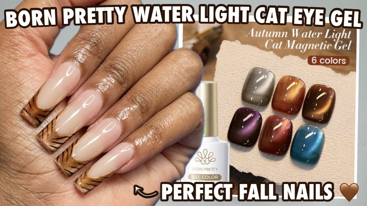 ЛУЧШИЙ гель-лак &laquo;кошачий глаз&raquo; на осень | Гель-лак Born Pretty Water Light Cat Eye | Animal Nails