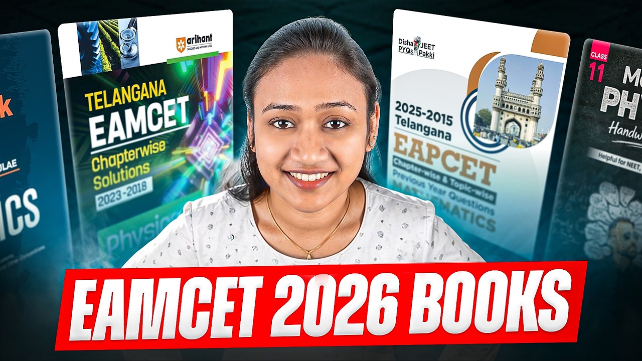 Best Books for AP & TS EAMCET 2026 | Maths Physics Chemistry Preparation Guide | Top Resources