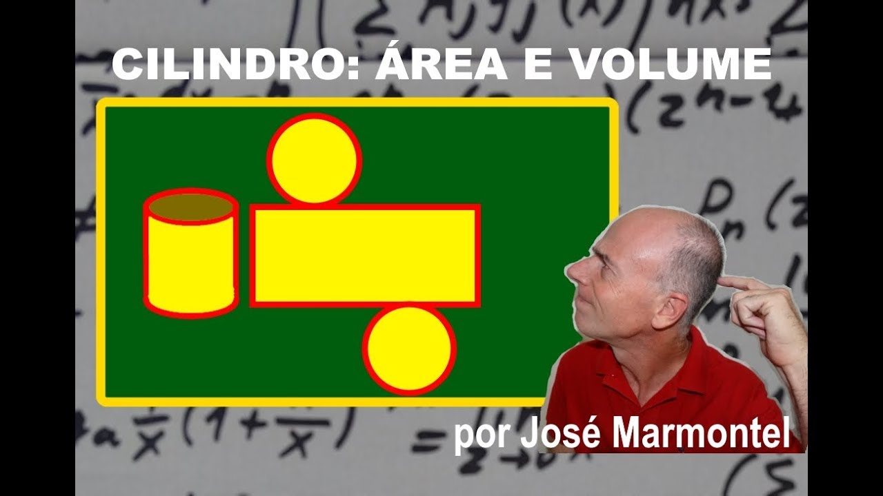 Cilindro &aacute;rea total e lateral