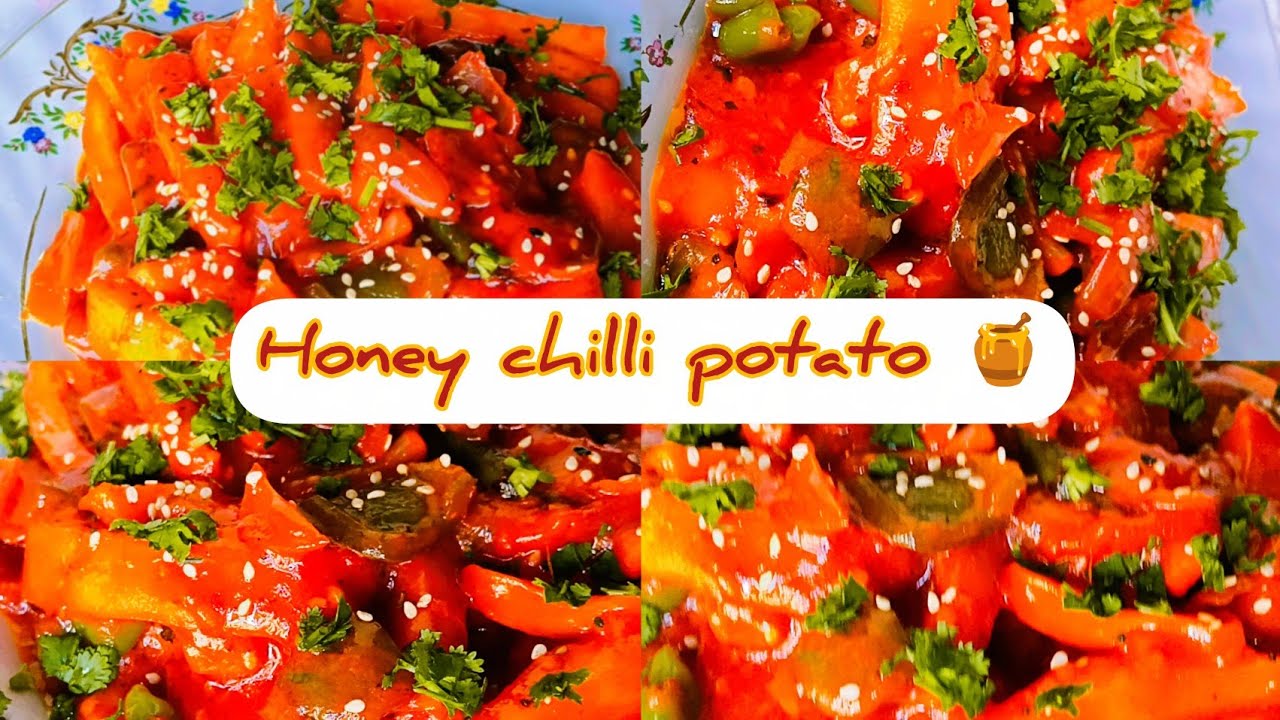Honey chilli potatoe / ek baar aise bna k dekhiye bhr ke khana bhul jyenge 😋#recipe #yummy #viral 