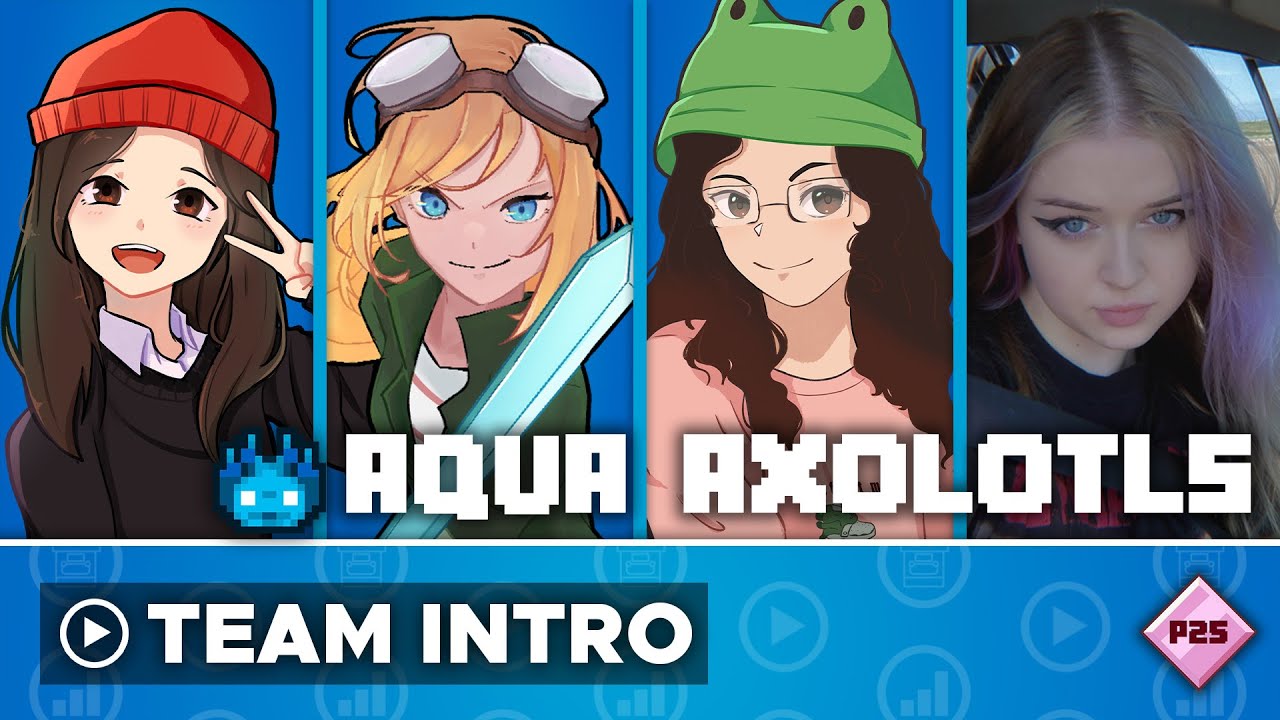 MCC Pride 25 - Aqua Axolotls Team Intro - Aimsey, jojosolos, FalseSymmetry, Roscumber
