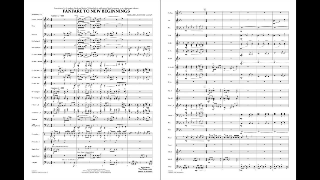 Fanfare for New Beginnings by Richard L. Saucedo