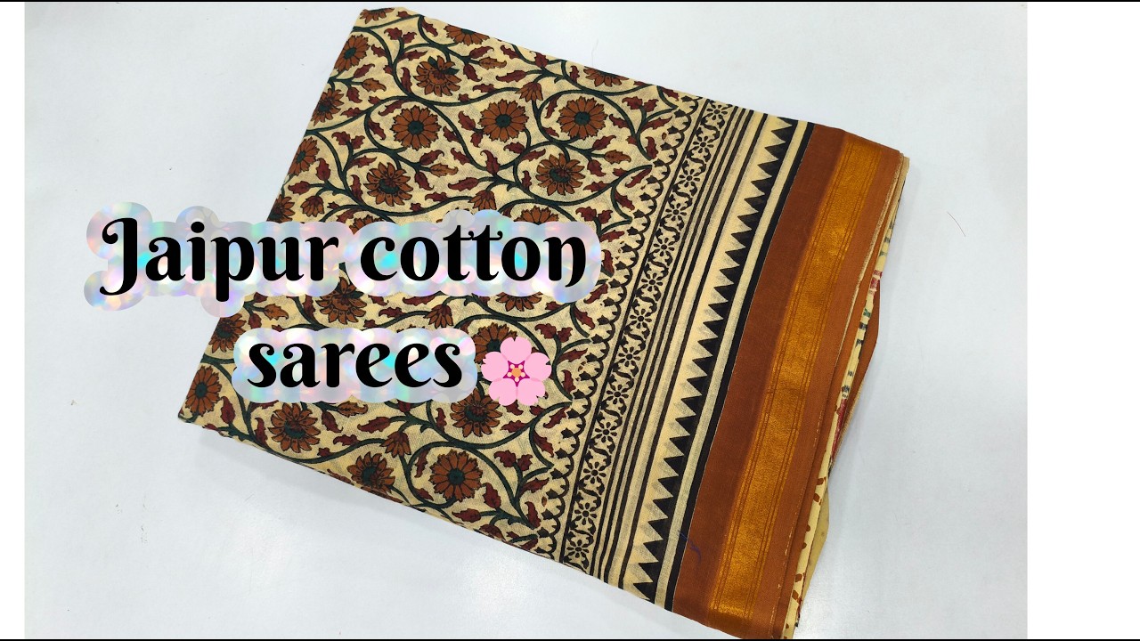 Jaipuri cotton sarees collection // (10/26/21) #trending #new #jaipur #cotton #saree