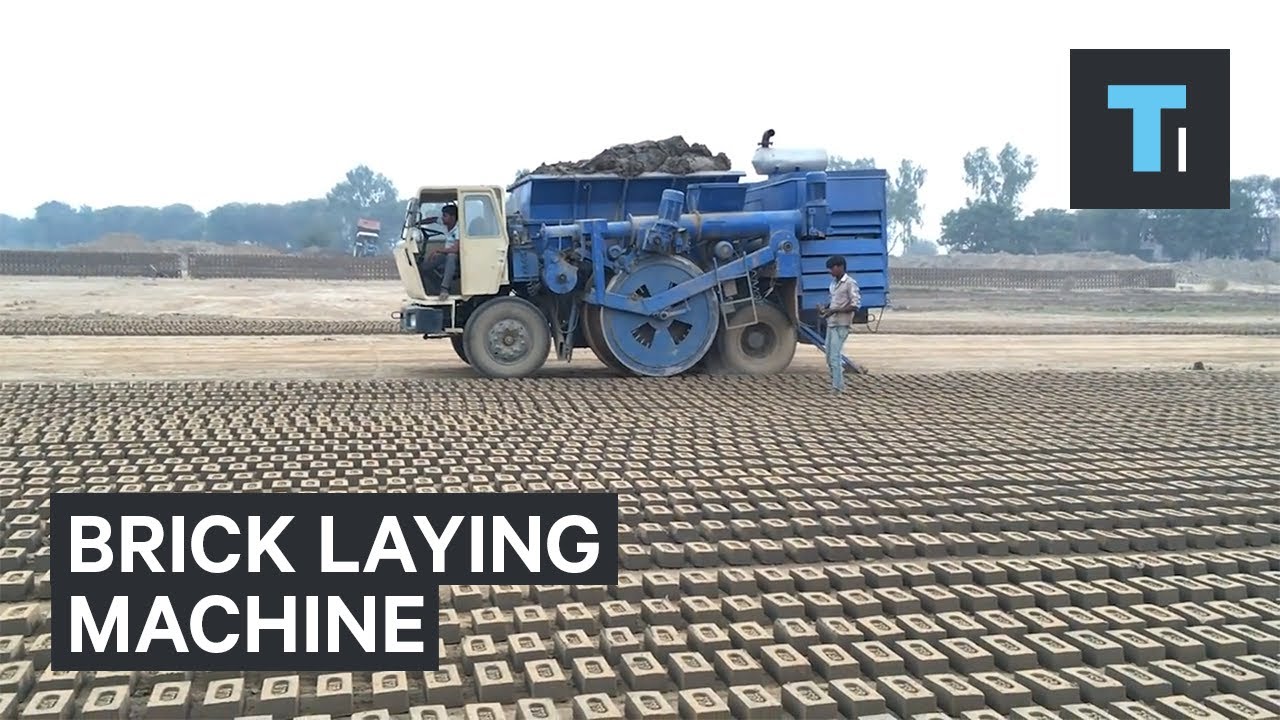 This machine can produce almost 300 bricks in a minute