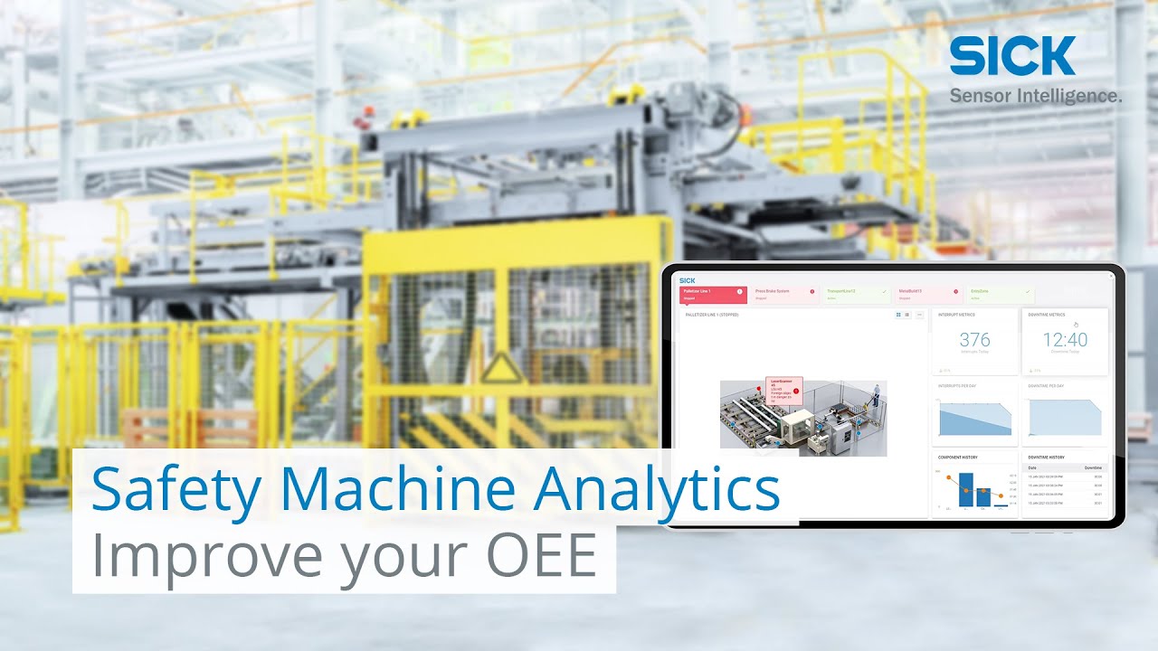 Improve your Overall Equipment Effectiveness with Safety Machine Analytics  | SICK AG