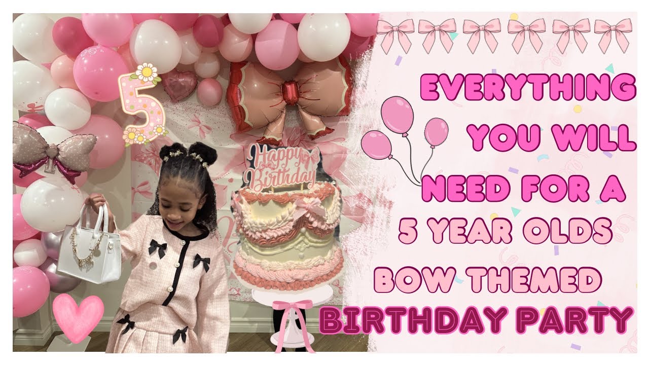 5 YEAR OLD BIRTHDAY PARTY ESSENTIALS 🎀 Everything you need | Decorations | Activities | Food Ideas 