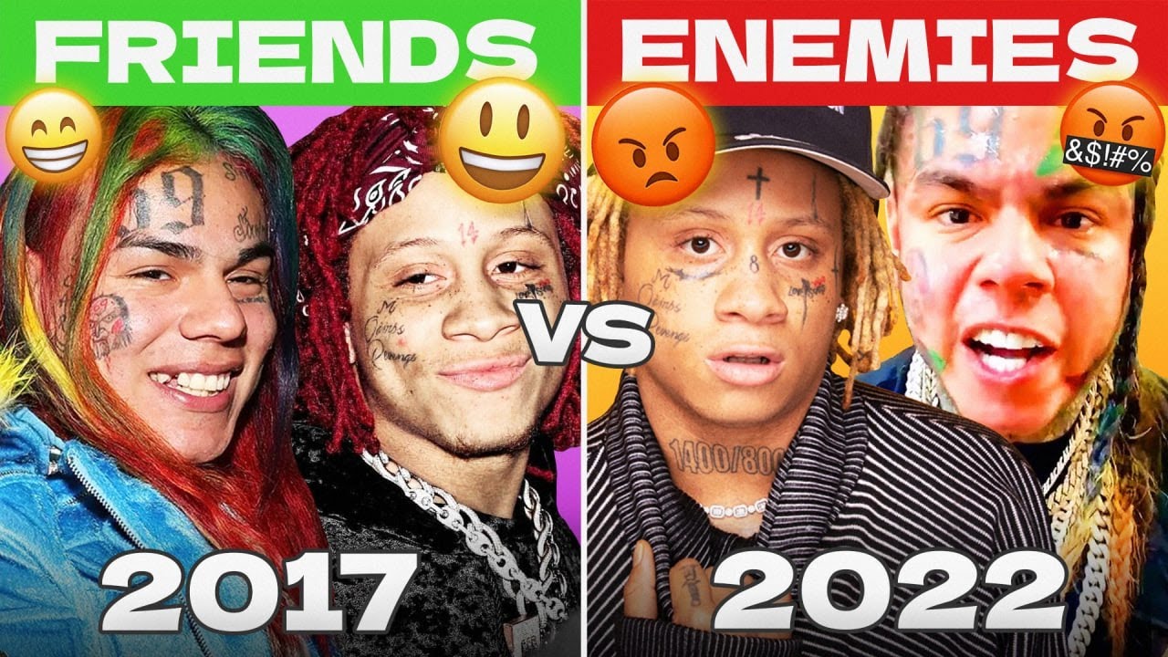 6IX9INE vs TRIPPIE REDD: FULL History Of Beef [2017 - 2022]