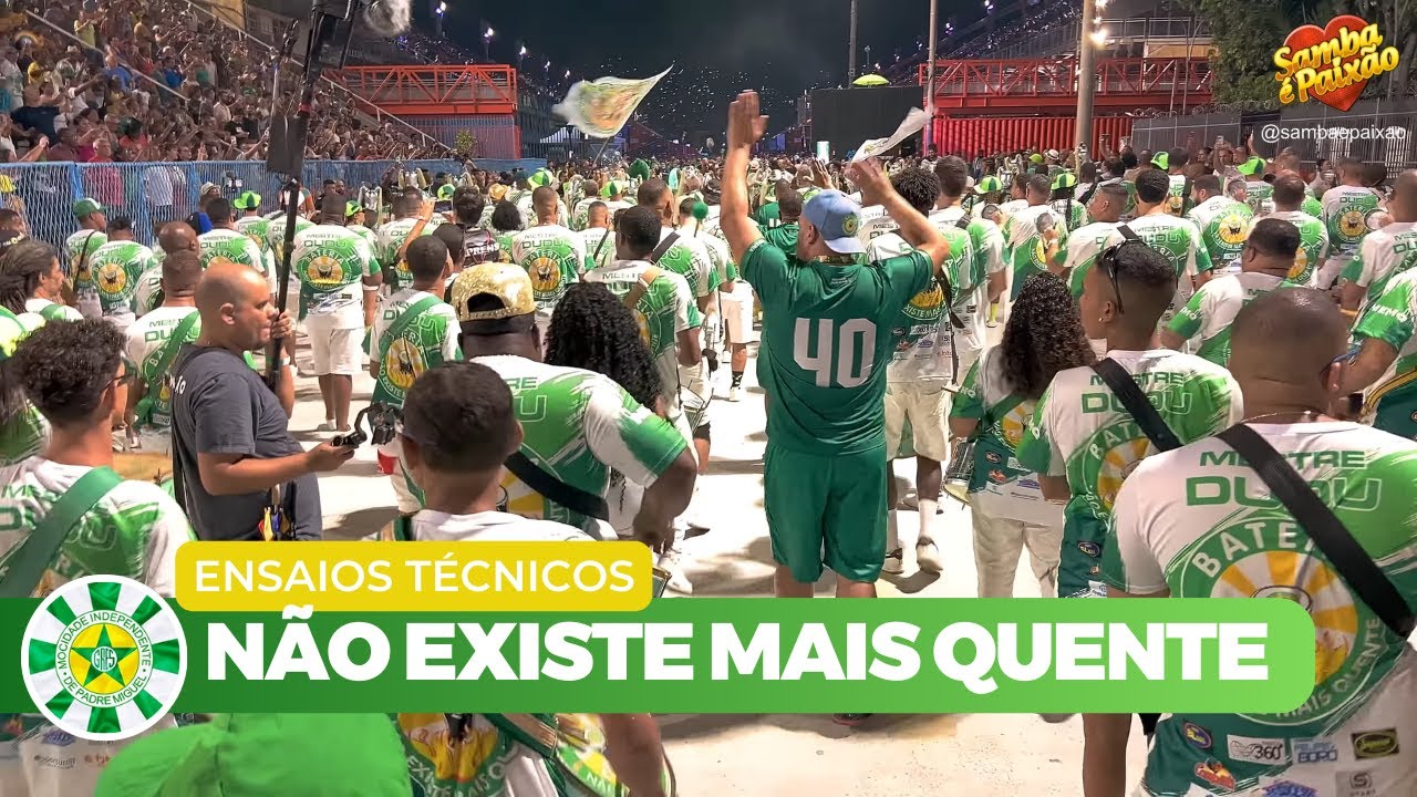 Mocidade 2025 Ao Vivo |  Super Esquenta Bateria Não Existe Mais Quente