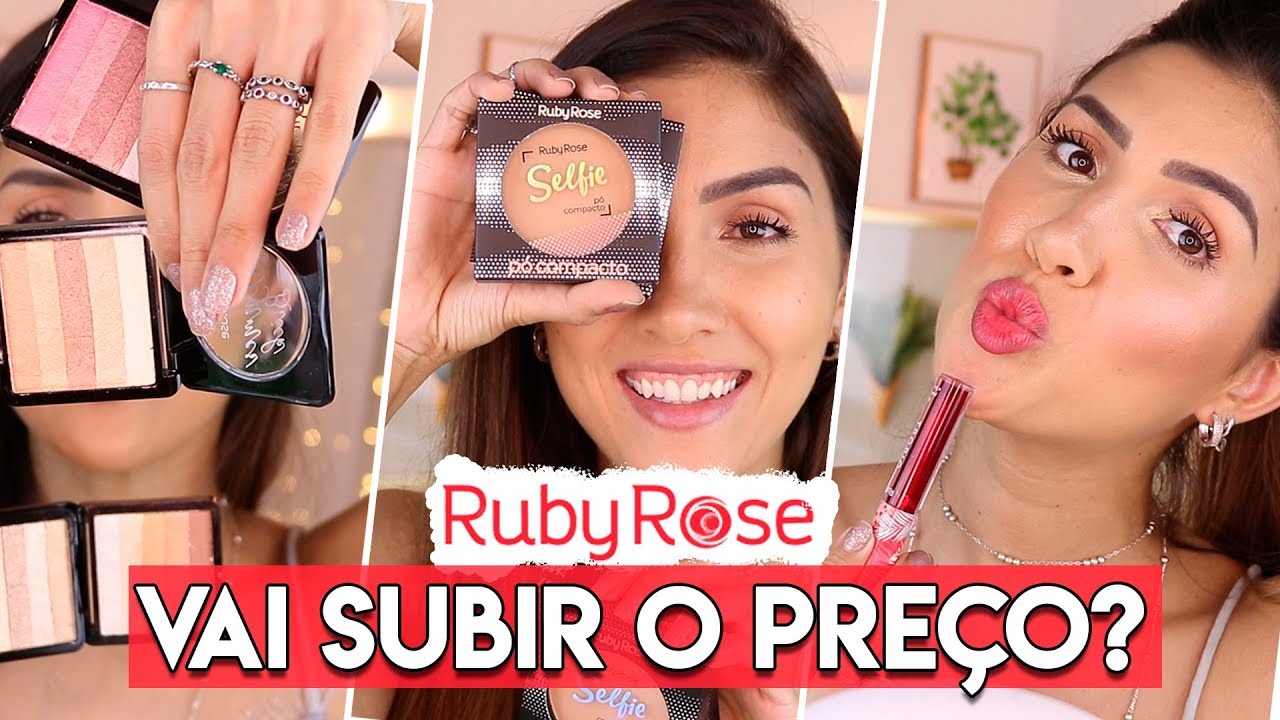 TESTANDO as NOVAS MAKES da RUBY ROSE | MAIS LANÇAMENTOS