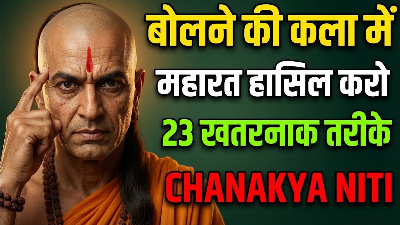 बोलने की कला में महारत हासिल करो 23 खतरनाक तरीके | Chanakya Niti | Communication Skills in Hindi