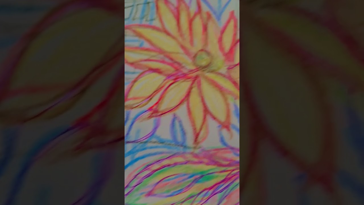 oil pastels o doodle on normal paper #pastels #doodling