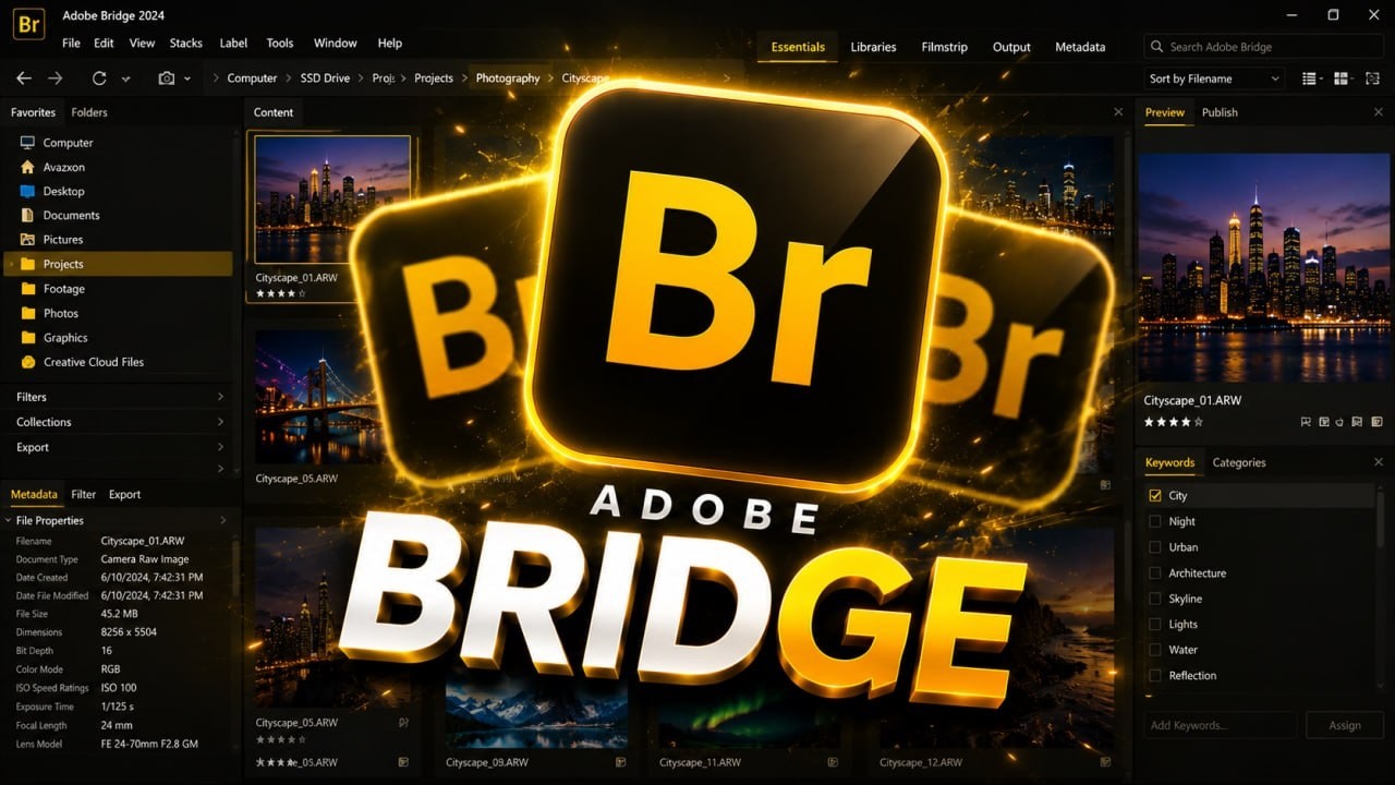 Adobe Bridge Professional Workflow 2026 | Advanced Media Management and Batch Processing Techniques