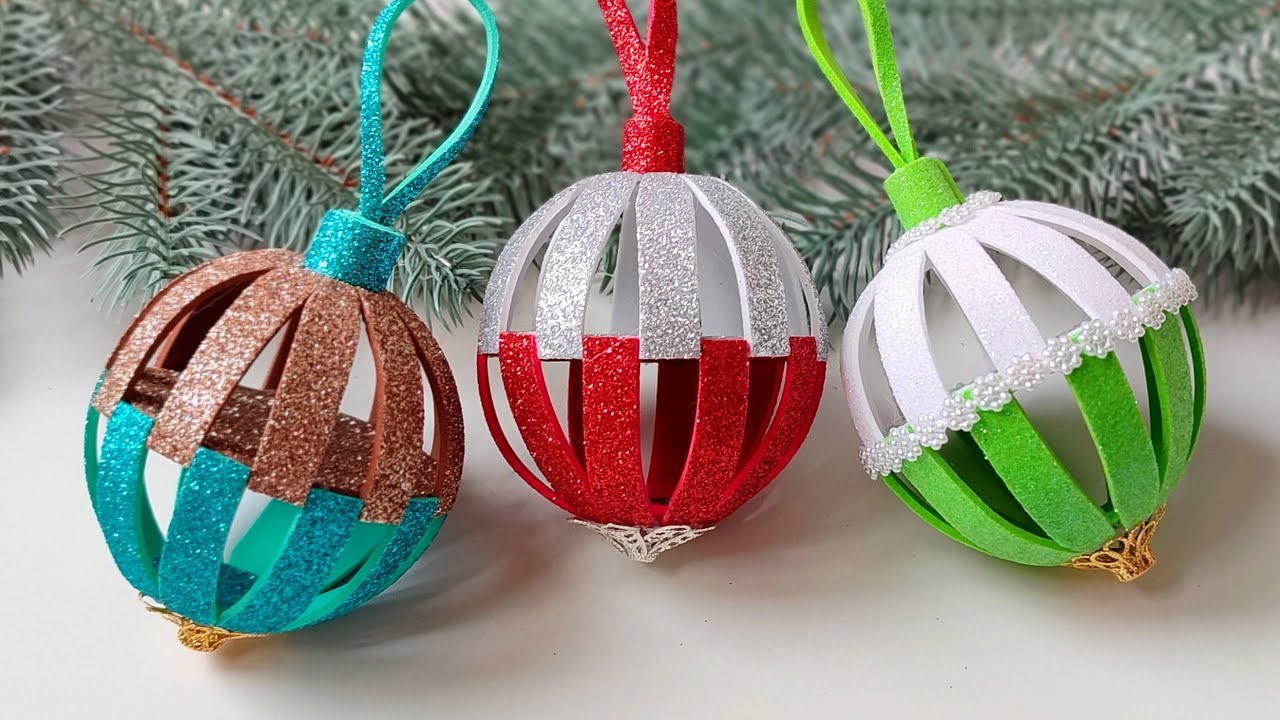 DIY Christmas toys 🎄 How to Make Christmas Balls  🎀 Christmas Craft ideas 🎄 Christmas decorations