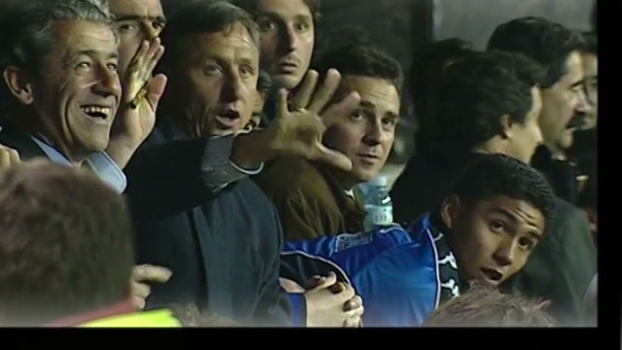 Publiekelijk afscheid Johan Cruijff als trainer bij Barcelona