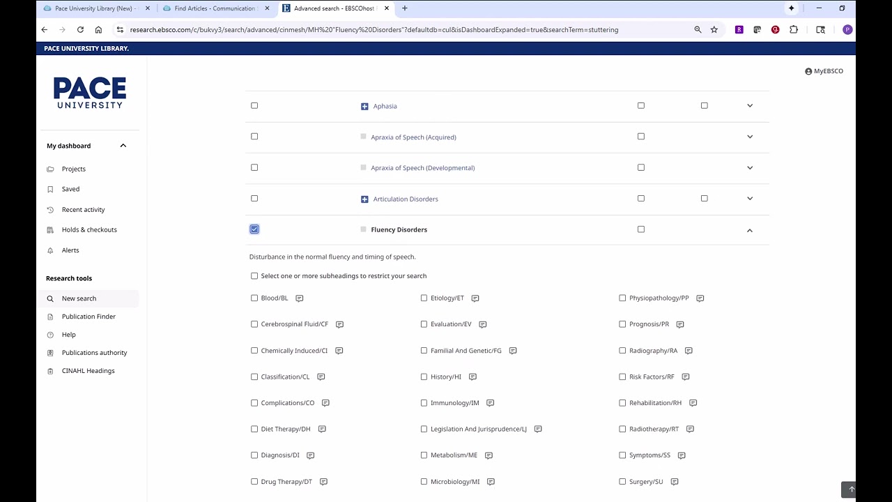 CSD658: Searching CINAHL for Systematic Reviews and Meta Analysis