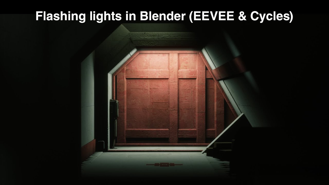 Quick flashing lights in Blender (EEVEE & Cycles)