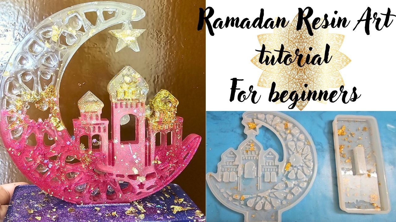 Ramadan Resin Art tutorial for beginners #art #resin #ramadan #tutorial #resinart #craft #artist